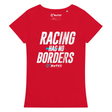 Load image into Gallery viewer, Racing has no borders Women’s basic organic t-shirt