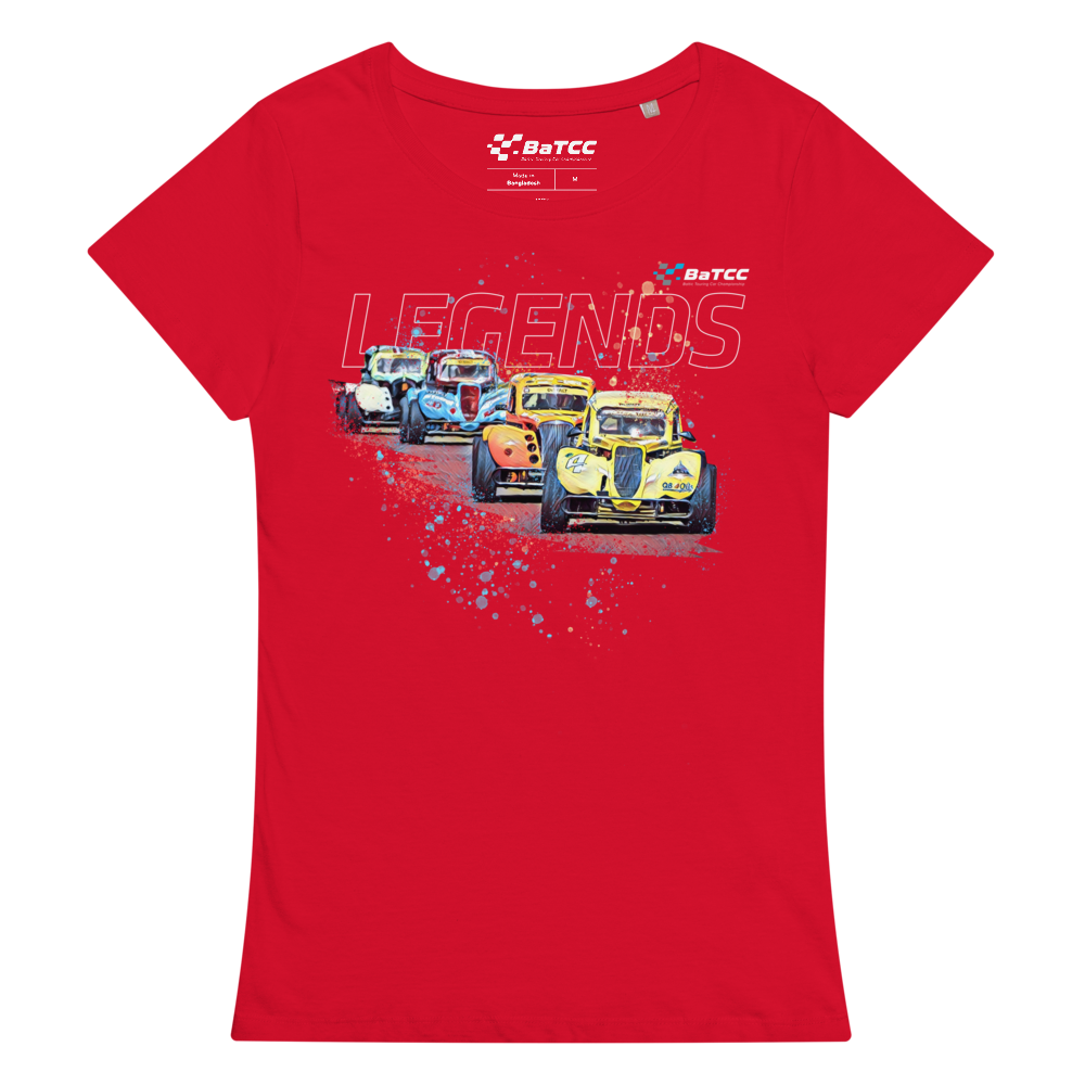 Legends Car Racing Basic-Bio-T-Shirt für Damen